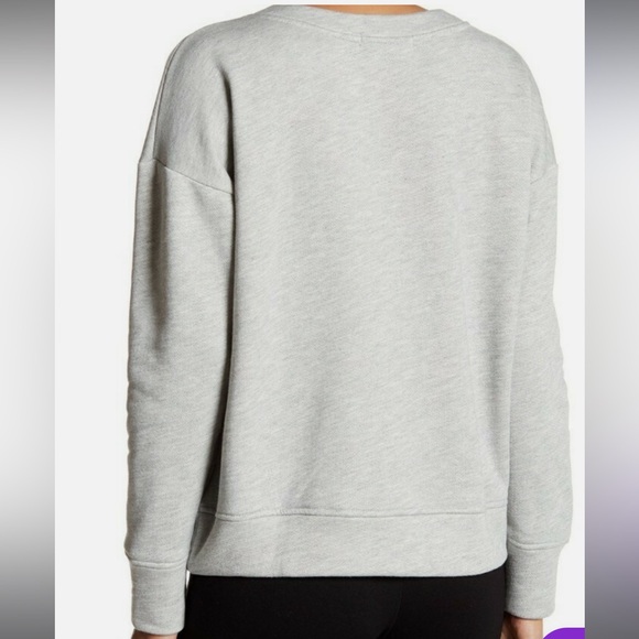 Harlowe & Graham Front Lace Cozy Sweatshirt, Gray, Size Small, NWOT - Picture 7 of 7